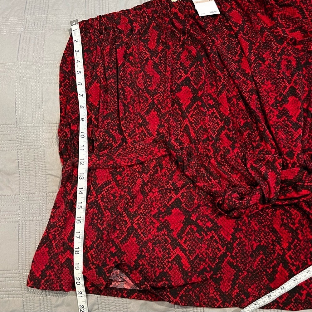 NEW Michael Kors Plus Size 2X Python One Shoulder… - image 5